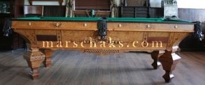 Antique Brunswick Billiard Tables – 1885 Ash Brilliant Novelty