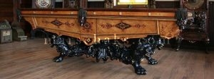 Antique Brunswick Billiard Tables – 8’ Ash Monarch