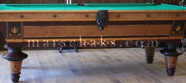 Antique Brunswick Billiard Tables – 1880 Amaranth