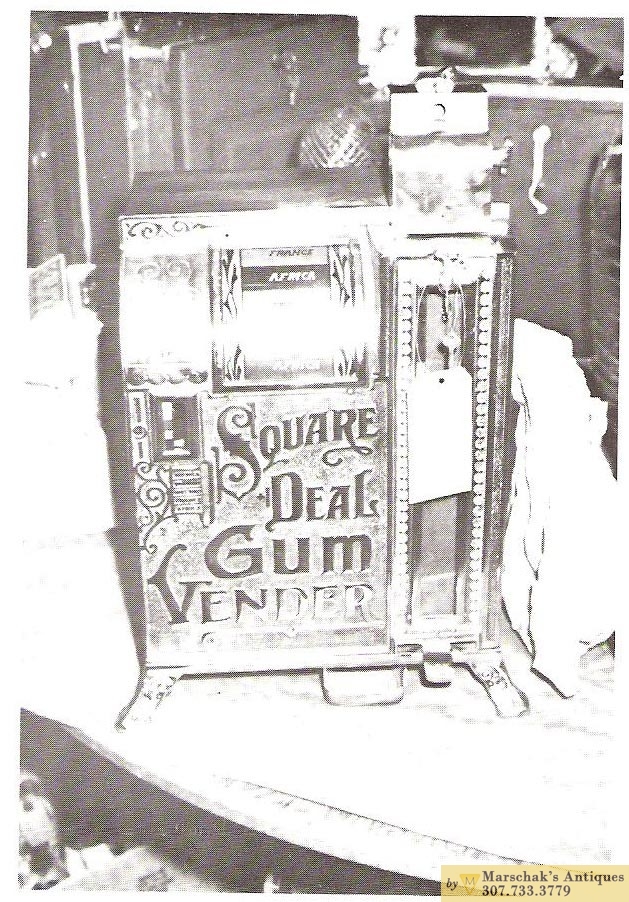 Antique Slot Machines - eagle-square-deal-gum-vender