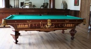 Antique Brunswick Billiard Tables – 1885 Brilliant Novelty