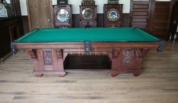 Antique Brunswick Billiard Tables – 1895 BRUNSWICK CABINET 1 MODEL